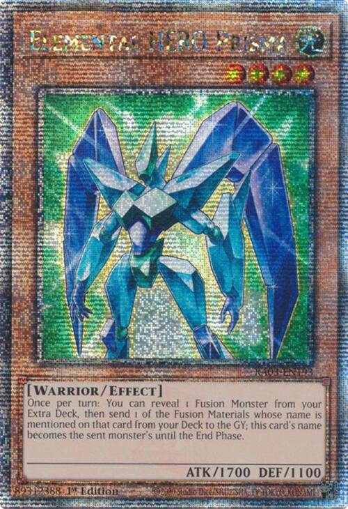 Elemental HERO Prisma (Quarter Century Secret Rare) [RA03-EN193] Quarter Century Secret Rare | The Time Vault CA