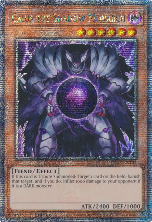 Caius the Shadow Monarch (Quarter Century Secret Rare) [RA03-EN194] Quarter Century Secret Rare | The Time Vault CA