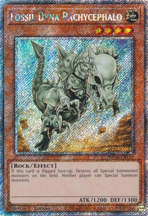 Fossil Dyna Pachycephalo (Platinum Secret Rare) [RA03-EN195] Platinum Secret Rare | The Time Vault CA