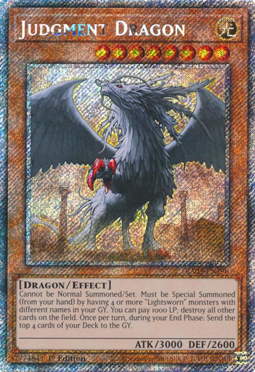 Judgment Dragon (Platinum Secret Rare) [RA03-EN196] Platinum Secret Rare | The Time Vault CA