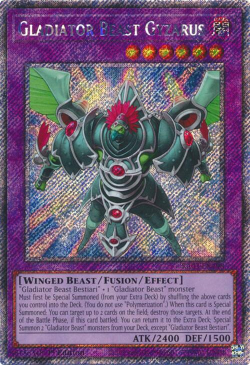 Gladiator Beast Gyzarus (Platinum Secret Rare) [RA03-EN198] Platinum Secret Rare | The Time Vault CA