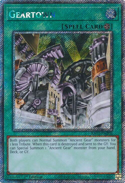 Geartown (Platinum Secret Rare) [RA03-EN203] Platinum Secret Rare | The Time Vault CA