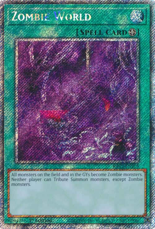 Zombie World (Platinum Secret Rare) [RA03-EN205] Platinum Secret Rare | The Time Vault CA