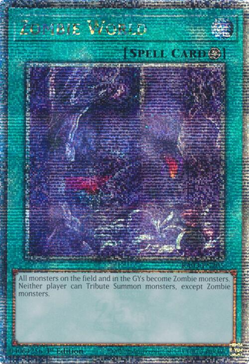 Zombie World (Quarter Century Secret Rare) [RA03-EN205] Quarter Century Secret Rare | The Time Vault CA