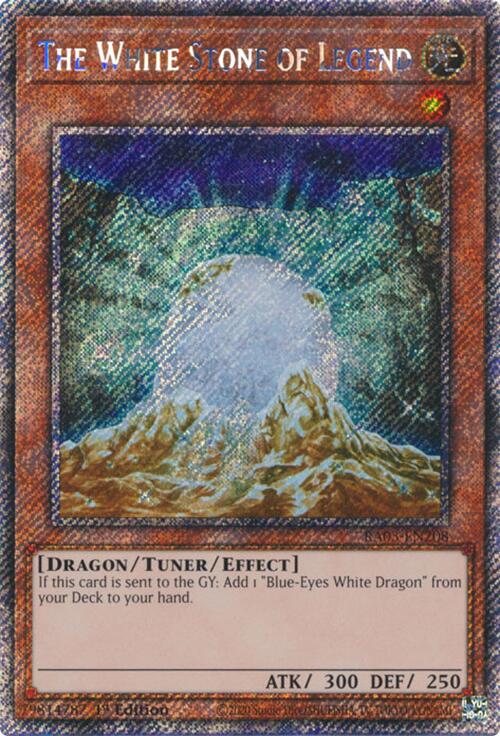 The White Stone of Legend (Platinum Secret Rare) [RA03-EN208] Platinum Secret Rare | The Time Vault CA