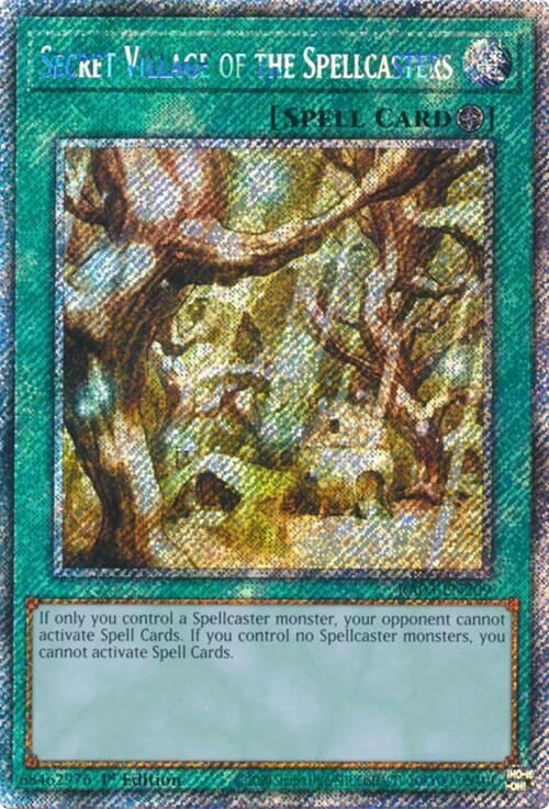 Secret Village of the Spellcasters (Platinum Secret Rare) [RA03-EN209] Platinum Secret Rare | The Time Vault CA