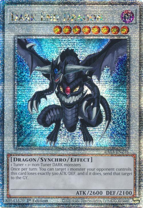 Dark End Dragon (Quarter Century Secret Rare) [RA03-EN216] Quarter Century Secret Rare | The Time Vault CA