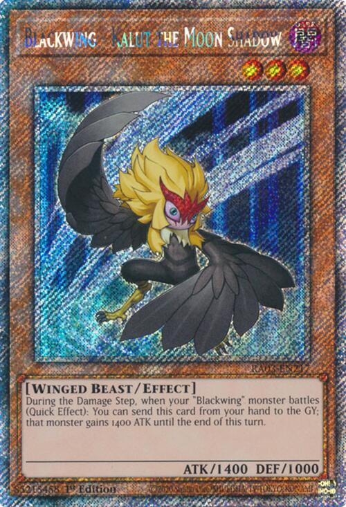 Blackwing - Kalut the Moon Shadow (Platinum Secret Rare) [RA03-EN217] Platinum Secret Rare | The Time Vault CA