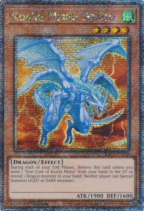 Koa'ki Meiru Drago (Quarter Century Secret Rare) [RA03-EN218] Quarter Century Secret Rare | The Time Vault CA