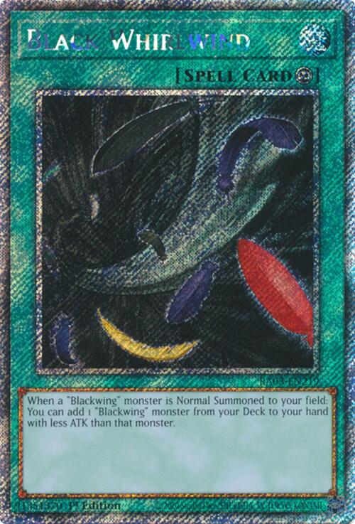 Black Whirlwind (Platinum Secret Rare) [RA03-EN219] Platinum Secret Rare | The Time Vault CA