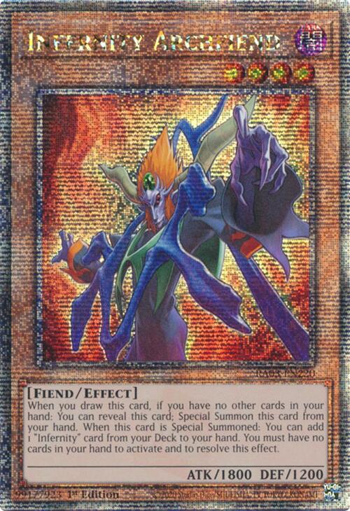 Infernity Archfiend (Quarter Century Secret Rare) [RA03-EN220] Quarter Century Secret Rare | The Time Vault CA