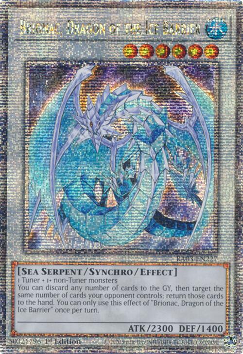 Brionac, Dragon of the Ice Barrier (Quarter Century Secret Rare) [RA03-EN227] Quarter Century Secret Rare | The Time Vault CA