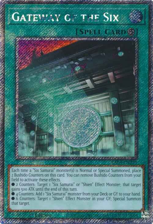 Gateway of the Six (Platinum Secret Rare) [RA03-EN229] Platinum Secret Rare | The Time Vault CA