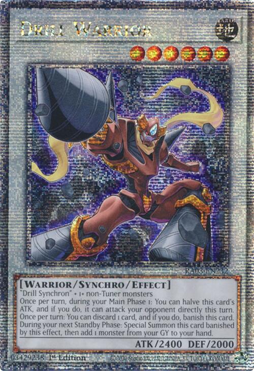 Drill Warrior (Quarter Century Secret Rare) [RA03-EN232] Quarter Century Secret Rare | The Time Vault CA