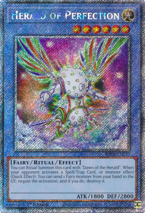 Herald of Perfection (Platinum Secret Rare) [RA03-EN237] Platinum Secret Rare | The Time Vault CA