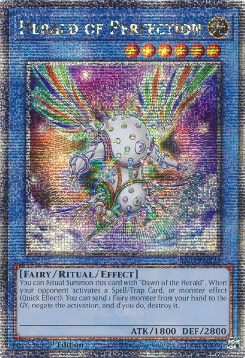 Herald of Perfection (Quarter Century Secret Rare) [RA03-EN237] Quarter Century Secret Rare | The Time Vault CA