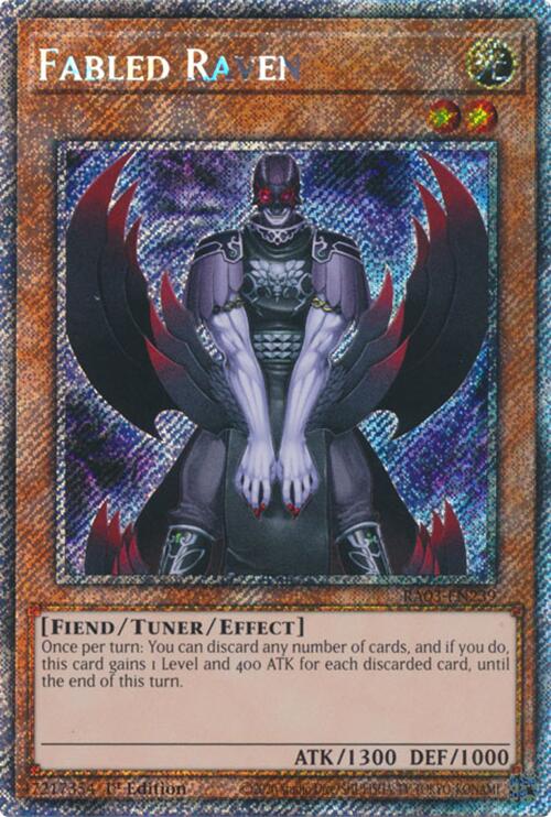 Fabled Raven (Platinum Secret Rare) [RA03-EN239] Platinum Secret Rare | The Time Vault CA