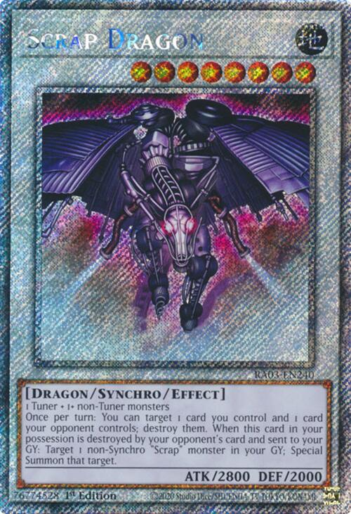 Scrap Dragon (Platinum Secret Rare) [RA03-EN240] Platinum Secret Rare | The Time Vault CA