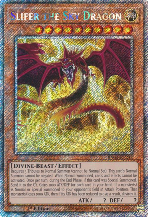 Slifer the Sky Dragon (Platinum Secret Rare) [RA03-EN244] Platinum Secret Rare | The Time Vault CA