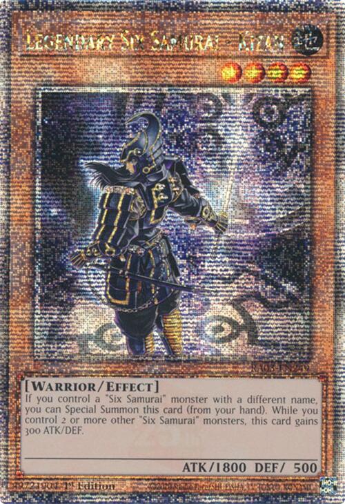 Legendary Six Samurai - Kizan (Quarter Century Secret Rare) [RA03-EN249] Quarter Century Secret Rare | The Time Vault CA