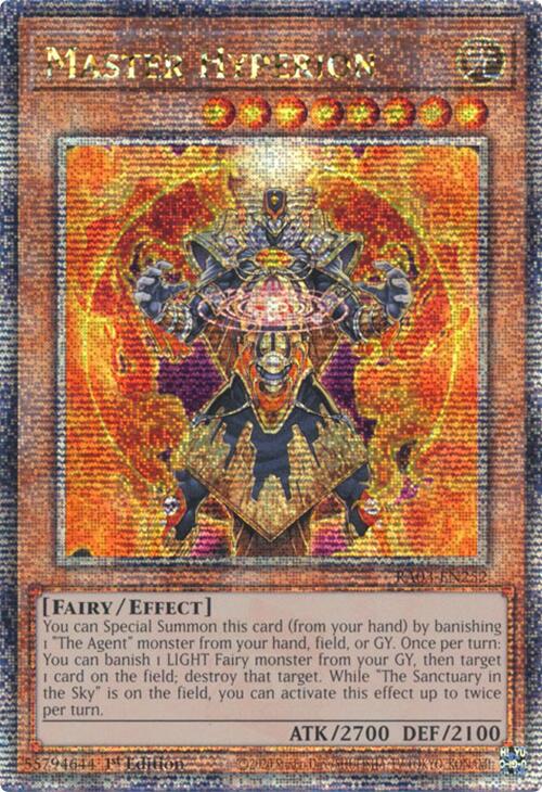 Master Hyperion (Quarter Century Secret Rare) [RA03-EN252] Quarter Century Secret Rare | The Time Vault CA