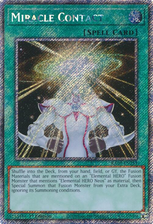 Miracle Contact (Platinum Secret Rare) [RA03-EN253] Platinum Secret Rare | The Time Vault CA