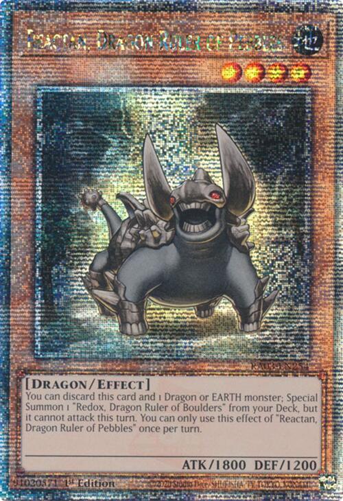 Reactan, Dragon Ruler of Pebbles (Quarter Century Secret Rare) [RA03-EN254] Quarter Century Secret Rare | The Time Vault CA