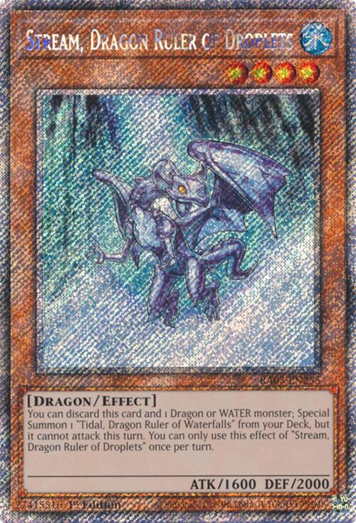 Stream, Dragon Ruler of Droplets (Platinum Secret Rare) [RA03-EN255] Platinum Secret Rare | The Time Vault CA