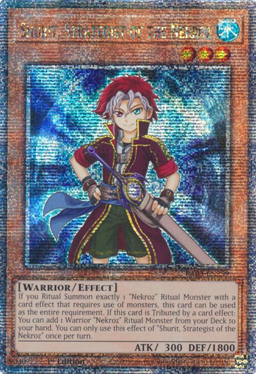 Shurit, Strategist of the Nekroz (Quarter Century Secret Rare) [RA03-EN259] Quarter Century Secret Rare | The Time Vault CA