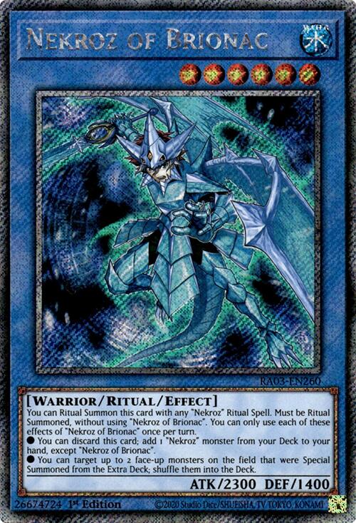 Nekroz of Brionac (Platinum Secret Rare) [RA03-EN260] Platinum Secret Rare | The Time Vault CA
