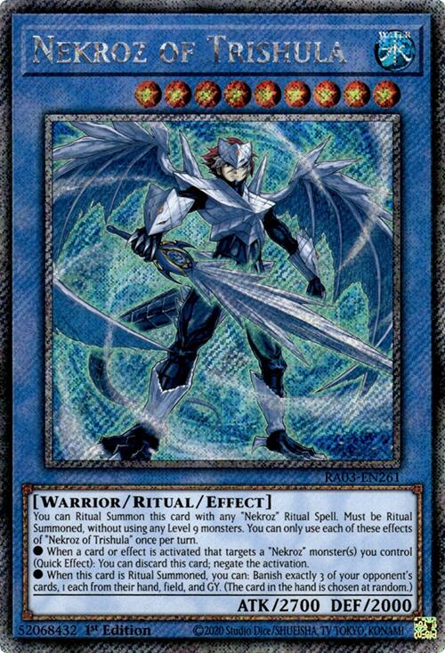 Nekroz of Trishula (Platinum Secret Rare) [RA03-EN261] Platinum Secret Rare | The Time Vault CA