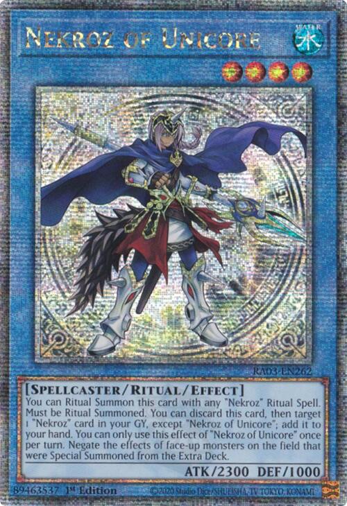 Nekroz of Unicore (Quarter Century Secret Rare) [RA03-EN262] Quarter Century Secret Rare | The Time Vault CA