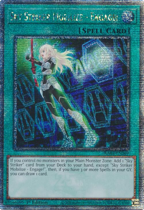 Sky Striker Mobilize - Engage! (Quarter Century Secret Rare) [RA03-EN269] Quarter Century Secret Rare | The Time Vault CA