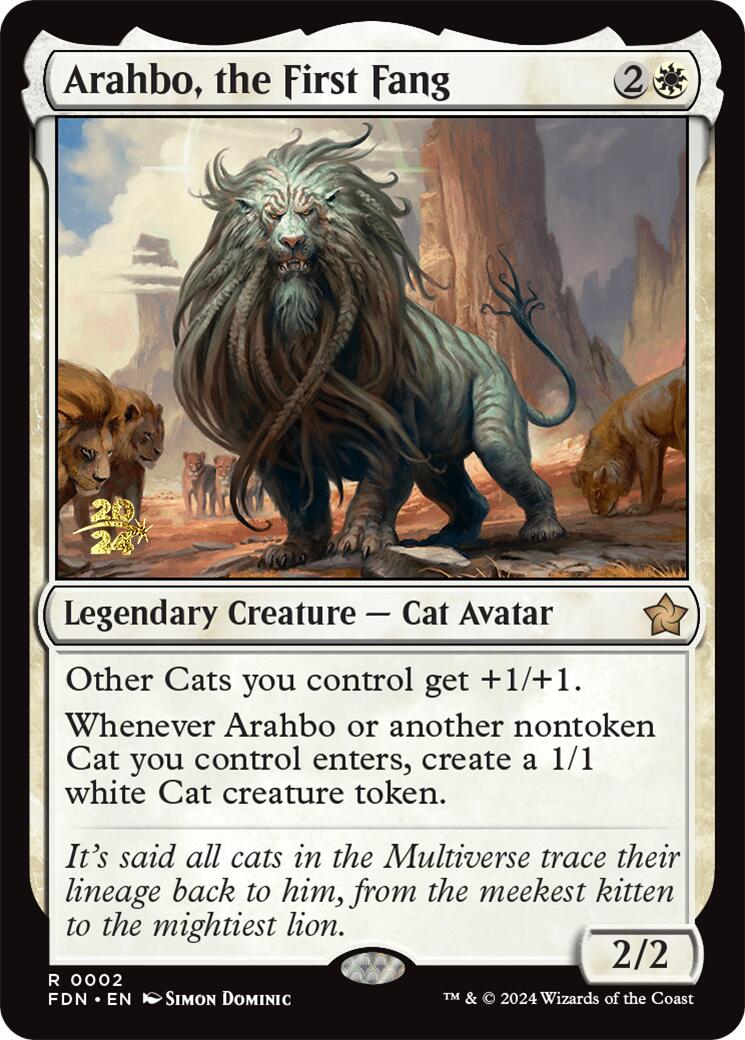 Arahbo, the First Fang [Foundations Prerelease Promos] | The Time Vault CA