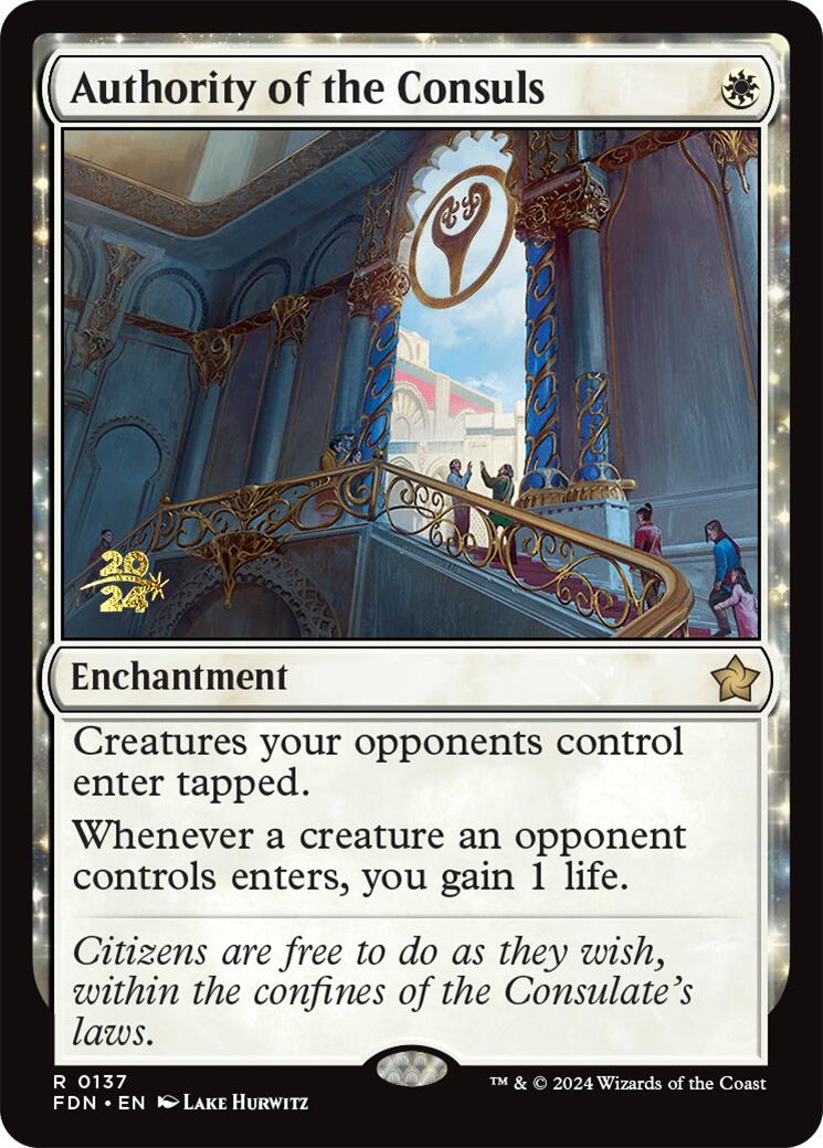 Authority of the Consuls [Foundations Prerelease Promos] | The Time Vault CA