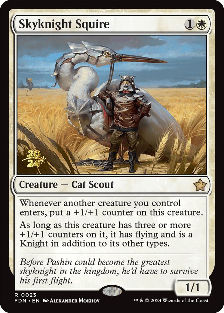 Skyknight Squire [Foundations Prerelease Promos] | The Time Vault CA