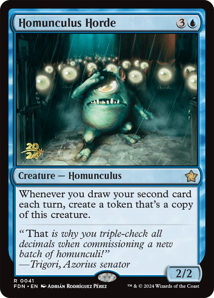 Homunculus Horde [Foundations Prerelease Promos] | The Time Vault CA