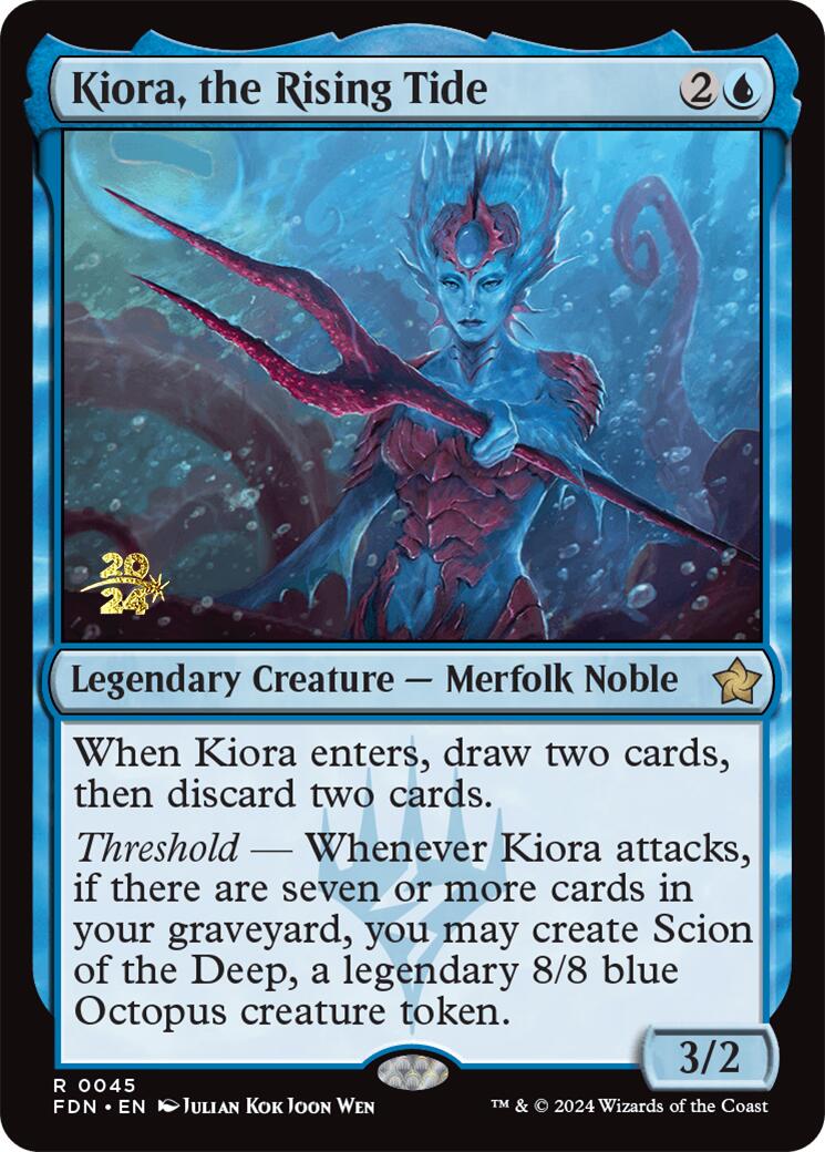 Kiora, the Rising Tide [Foundations Prerelease Promos] | The Time Vault CA