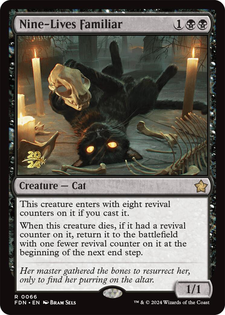 Nine-Lives Familiar [Foundations Prerelease Promos] | The Time Vault CA