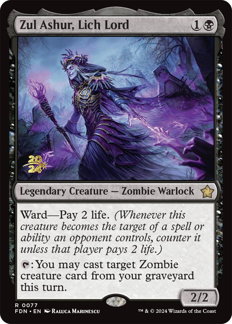 Zul Ashur, Lich Lord [Foundations Prerelease Promos] | The Time Vault CA