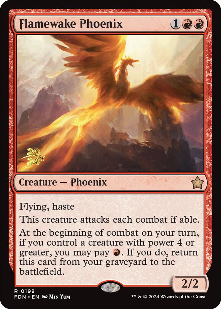 Flamewake Phoenix [Foundations Prerelease Promos] | The Time Vault CA