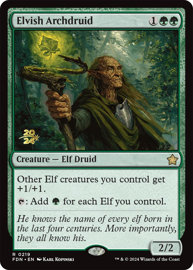 Elvish Archdruid [Foundations Prerelease Promos] | The Time Vault CA