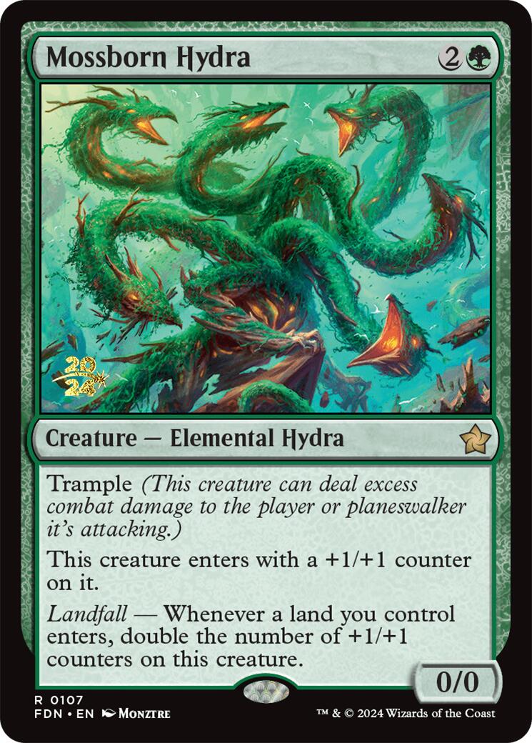 Mossborn Hydra [Foundations Prerelease Promos] | The Time Vault CA