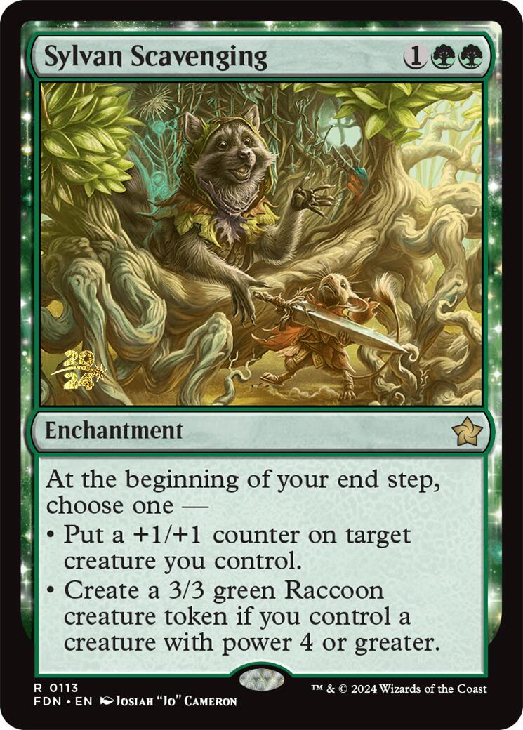 Sylvan Scavenging [Foundations Prerelease Promos] | The Time Vault CA