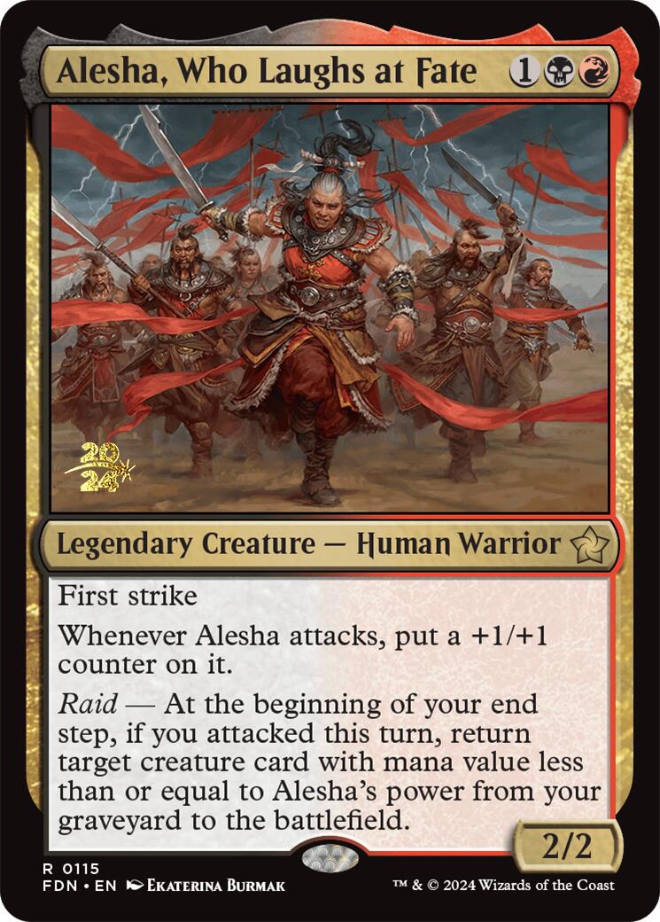 Alesha, Who Laughs at Fate [Foundations Prerelease Promos] | The Time Vault CA