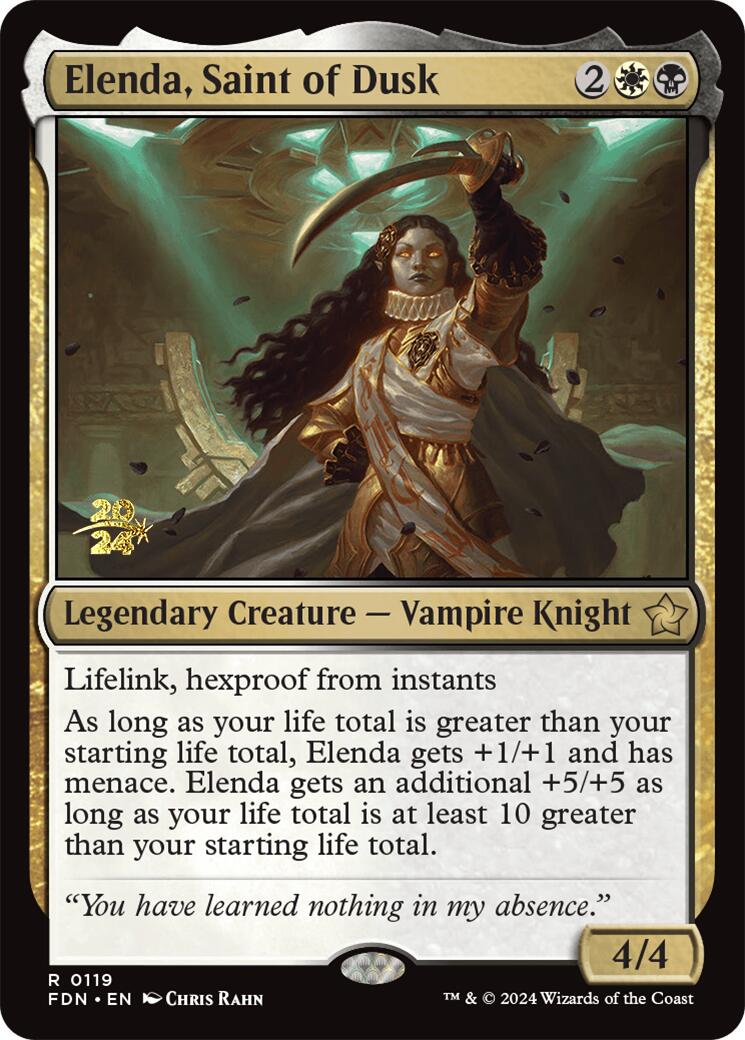 Elenda, Saint of Dusk [Foundations Prerelease Promos] | The Time Vault CA