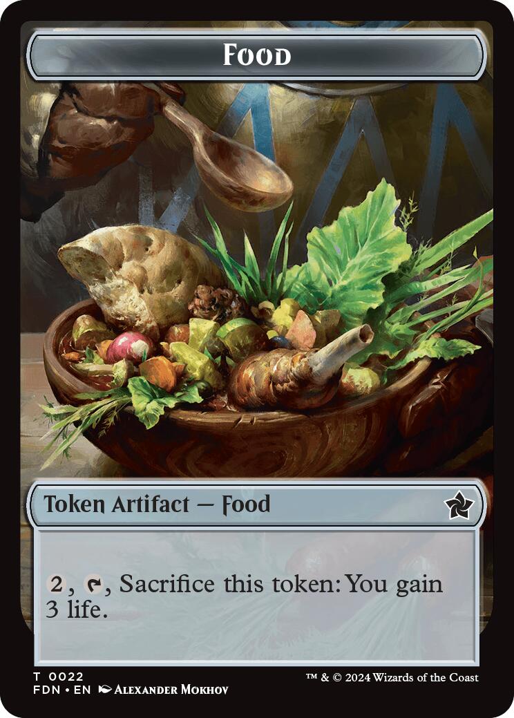 Food // Treasure Double-Sided Token [Foundations Tokens] | The Time Vault CA