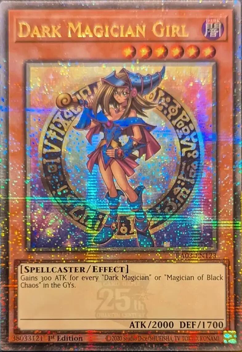 Dark Magician Girl (Quarter Century Secret Rare) (B) [RA03-EN123] Quarter Century Secret Rare | The Time Vault CA