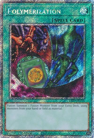 Polymerization (Alternate Art) (Platinum Secret Rare) [RA03-EN051] Platinum Secret Rare | The Time Vault CA