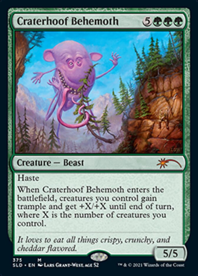 Craterhoof Behemoth (375) [Secret Lair Drop Series] | The Time Vault CA